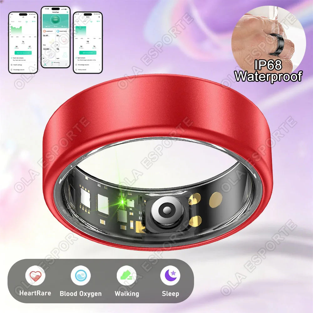 Smart Health Ring Sleep Tracker Fitness Monitor Heart Rate Activity Tracking Wellness Wearable smartring for Men Women Smartring R12