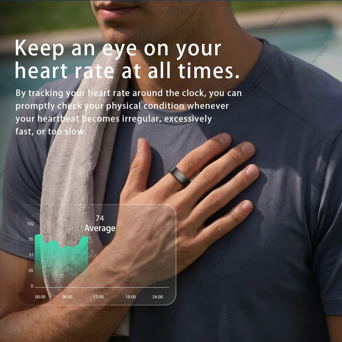 Smart Health Ring Sleep Tracker Fitness Monitor Heart Rate Activity Tracking Wellness Wearable smartring for Men Women Smartring R12
