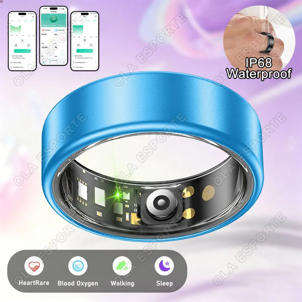 Smart Health Ring Sleep Tracker Fitness Monitor Heart Rate Activity Tracking Wellness Wearable smartring for Men Women Smartring R12