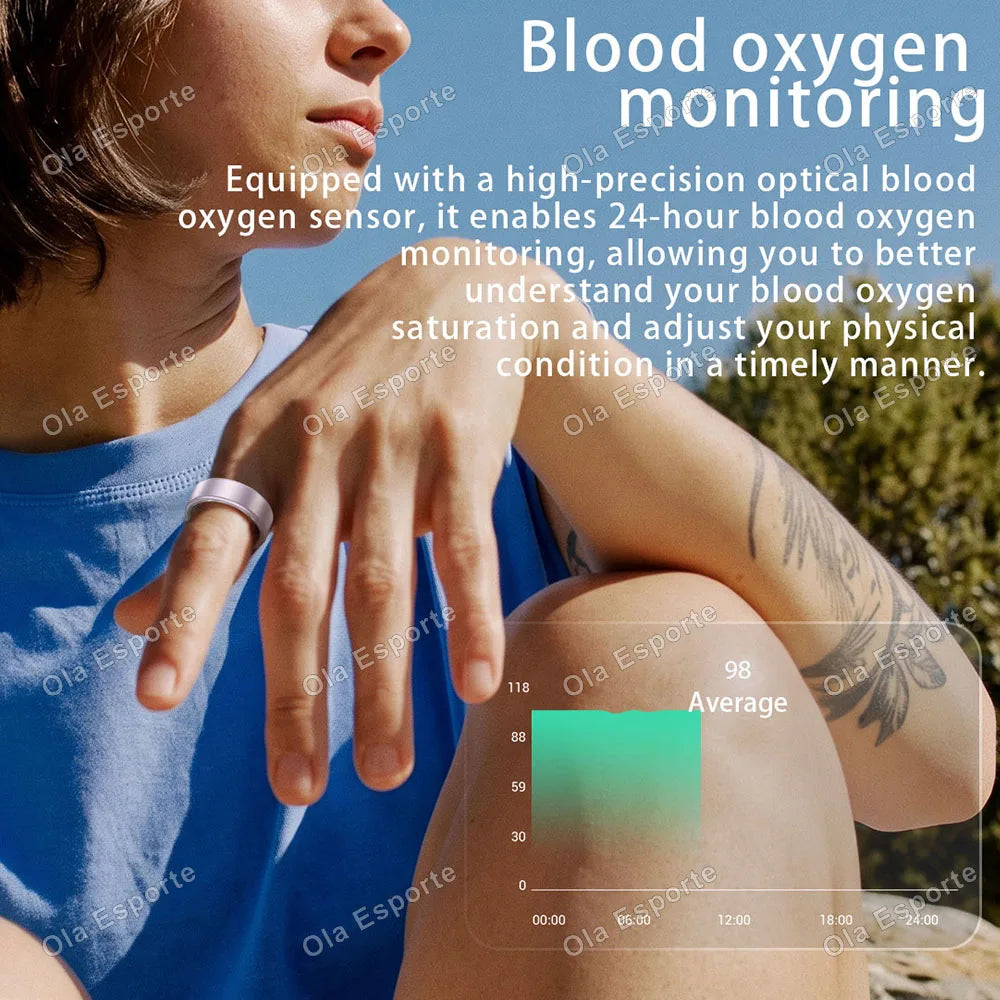 Smart Health Ring Sleep Tracker Fitness Monitor Heart Rate Activity Tracking Wellness Wearable smartring for Men Women Smartring R12