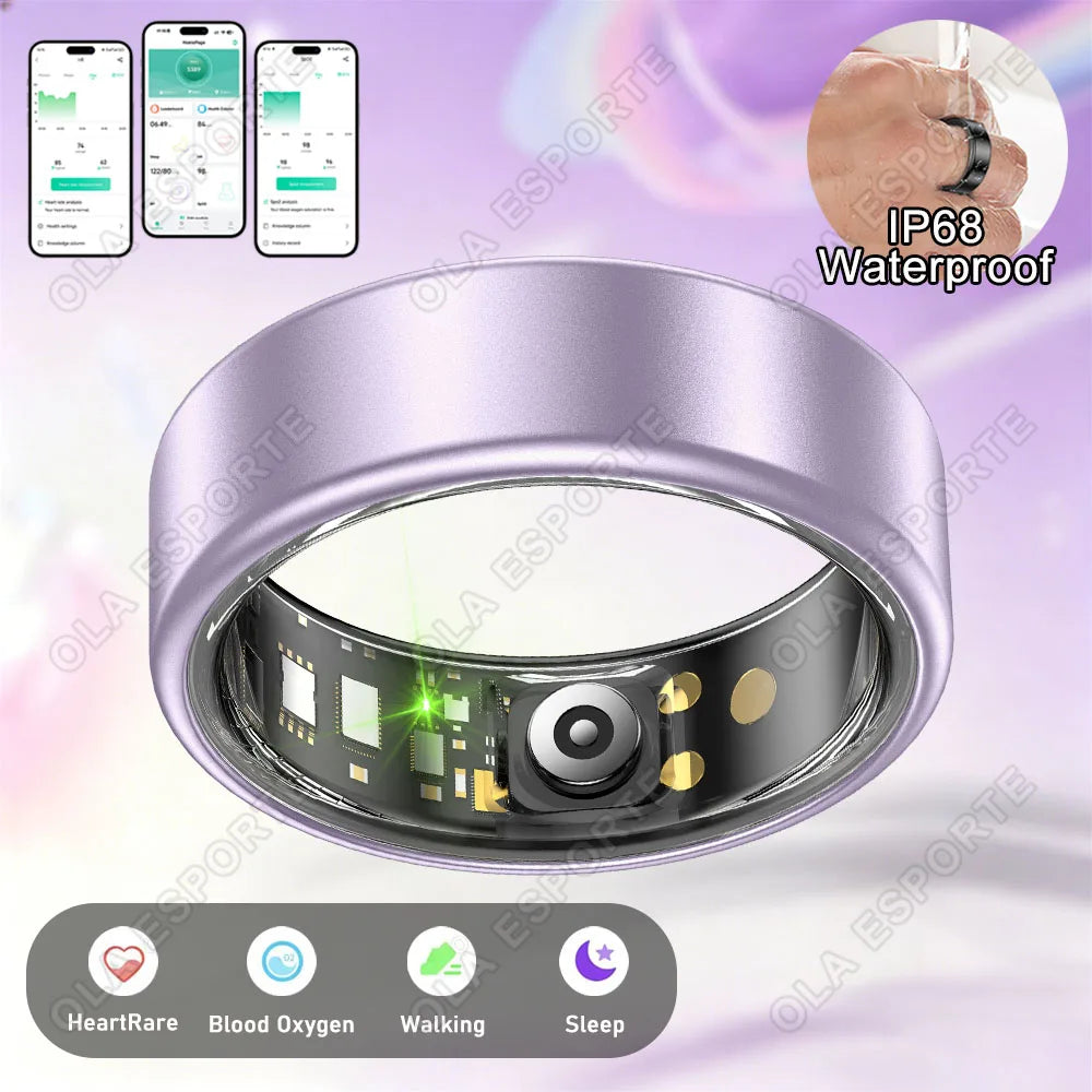 Smart Health Ring Sleep Tracker Fitness Monitor Heart Rate Activity Tracking Wellness Wearable smartring for Men Women Smartring R12