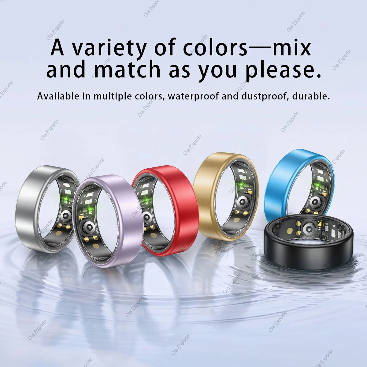 Smart Health Ring Sleep Tracker Fitness Monitor Heart Rate Activity Tracking Wellness Wearable smartring for Men Women Smartring R12