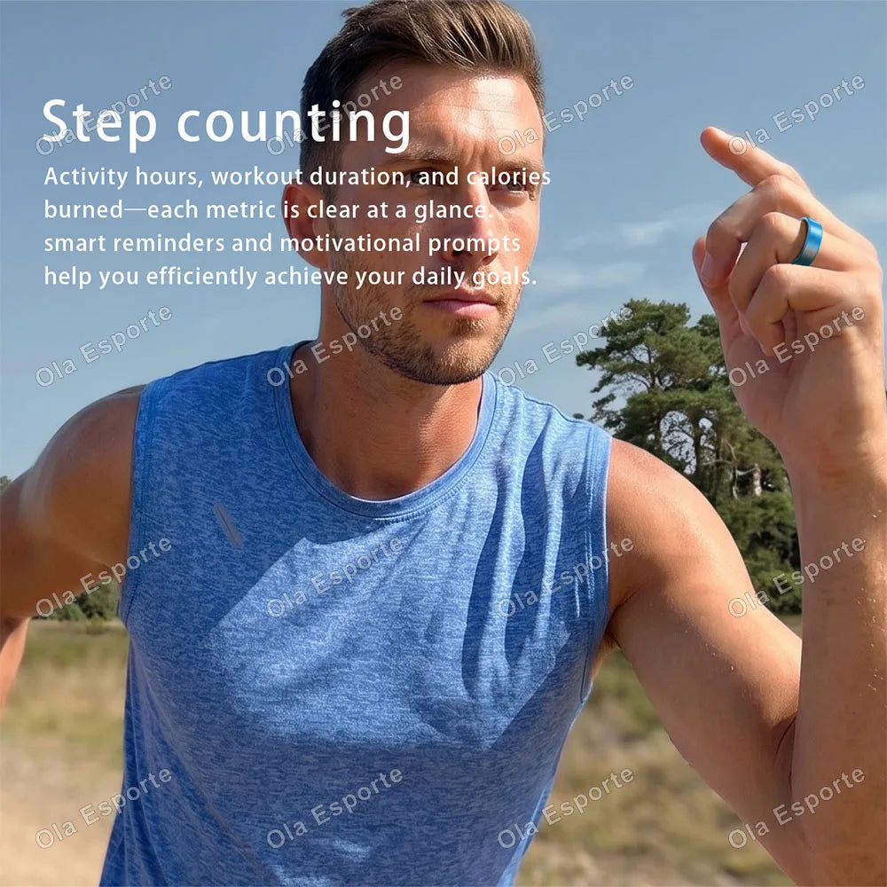 Smart Health Ring Sleep Tracker Fitness Monitor Heart Rate Activity Tracking Wellness Wearable smartring for Men Women Smartring R12