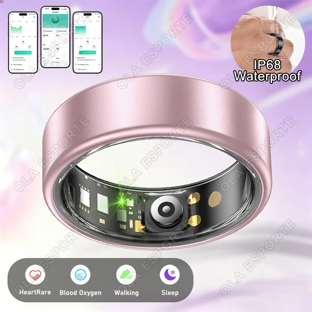 Smart Health Ring Sleep Tracker Fitness Monitor Heart Rate Activity Tracking Wellness Wearable smartring for Men Women Smartring R12