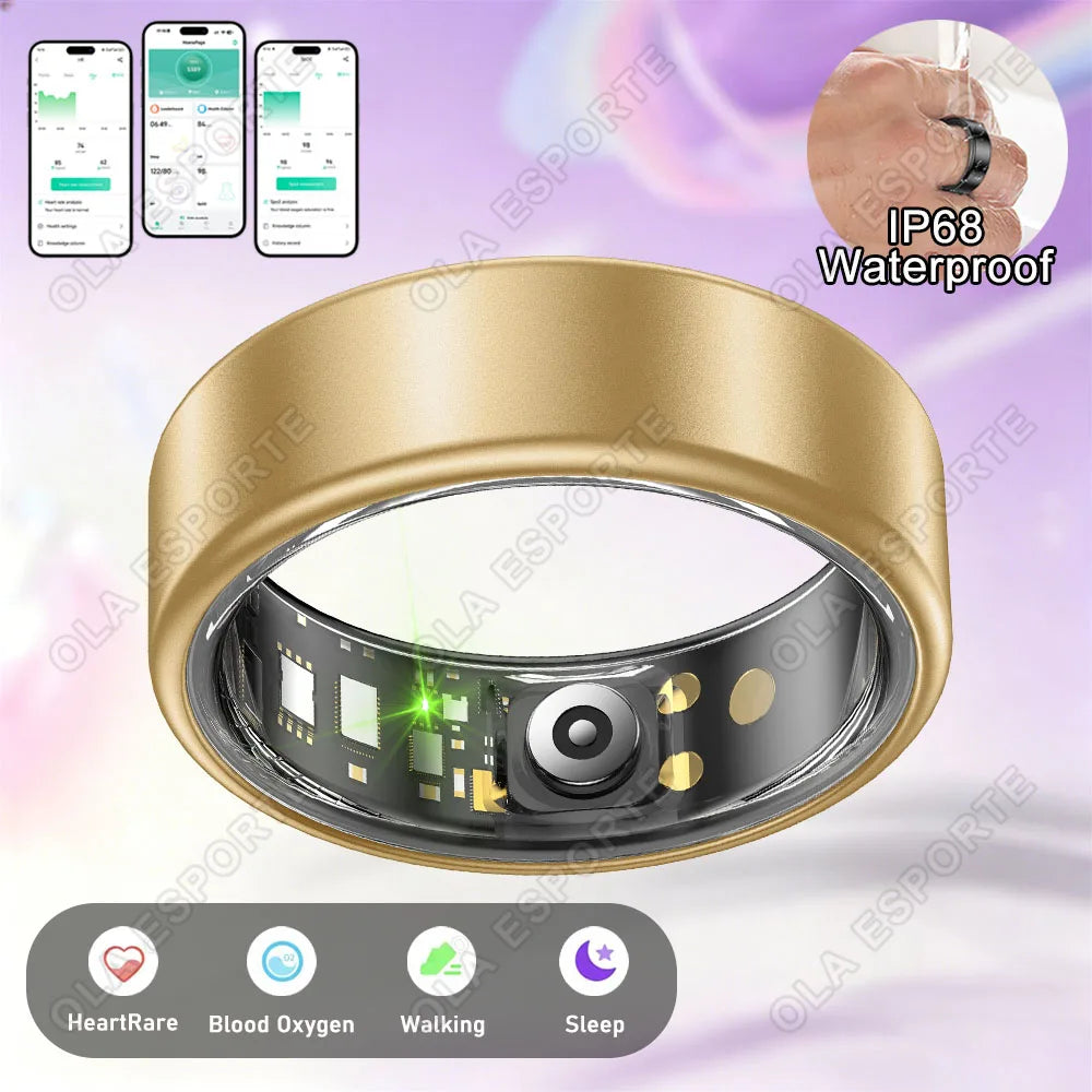 Smart Health Ring Sleep Tracker Fitness Monitor Heart Rate Activity Tracking Wellness Wearable smartring for Men Women Smartring R12